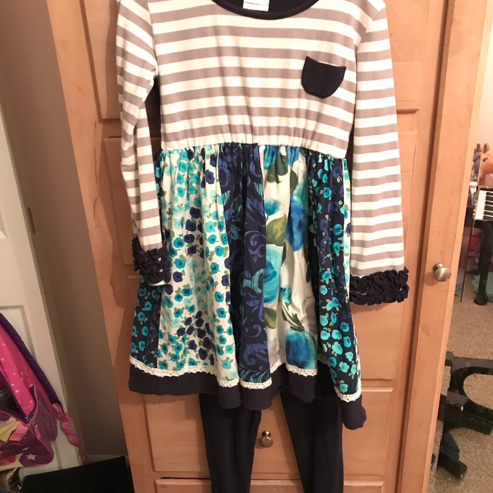Cheeky Plum dress and leggings